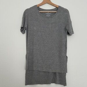American Eagle Outfitters Heather Gray Knit Top